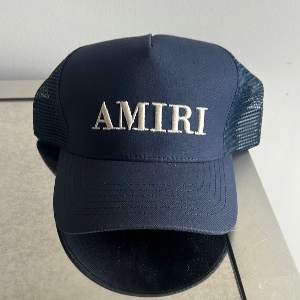 AMIRI Dark Blue Mesh Cap
